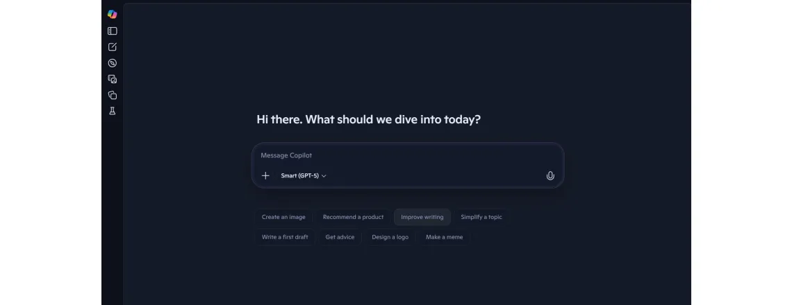 Microsoft Copilot embeds AI straight into your workflow. Works across Office and Bing.