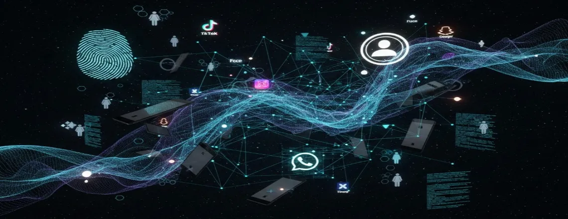 Connected millennial consumers using digital devices and technology